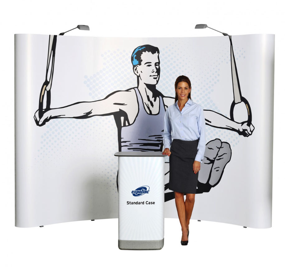 Image showing the Expolinc pop up system available online from Printdesigns.com