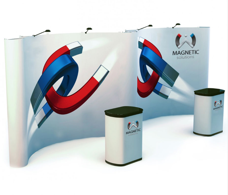 Image showing the Gullwing pop up exhibition system from Printdesigns