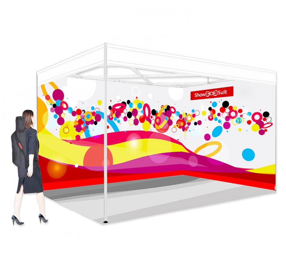 Image showing the show suit fabric exhibition system by Printdesigns