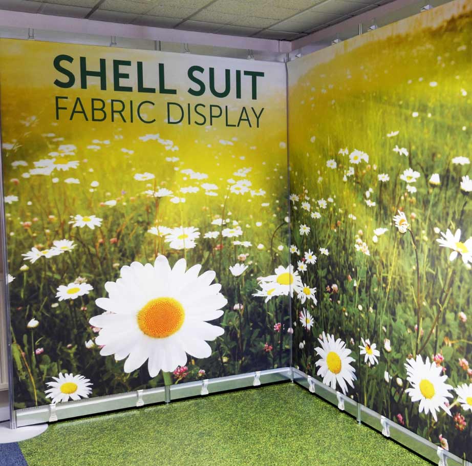 Image of the show suit fabric exhibition system available from Printdesigns
